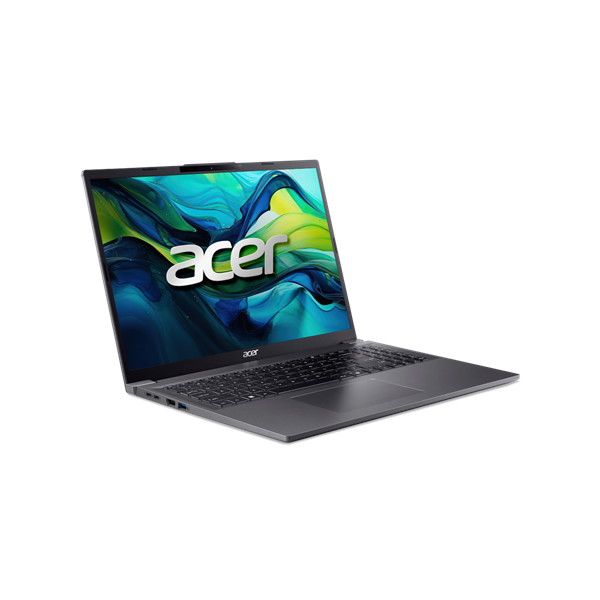 ACER Aspire A16-71M-77CC, 16" WUXGA, Intel Core Ultra 7 155H, 16GB, 1TB SSD, UMA, DOS, acélszürke (NX.JEMEU.008)