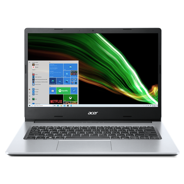 ACER Aspire A314-35-C5JM, 14" FHD IPS, Intel Celeron N4500, 4GB, 256GB SSD, UMA, DOS, ezüst (NX.A7SEU.009)
