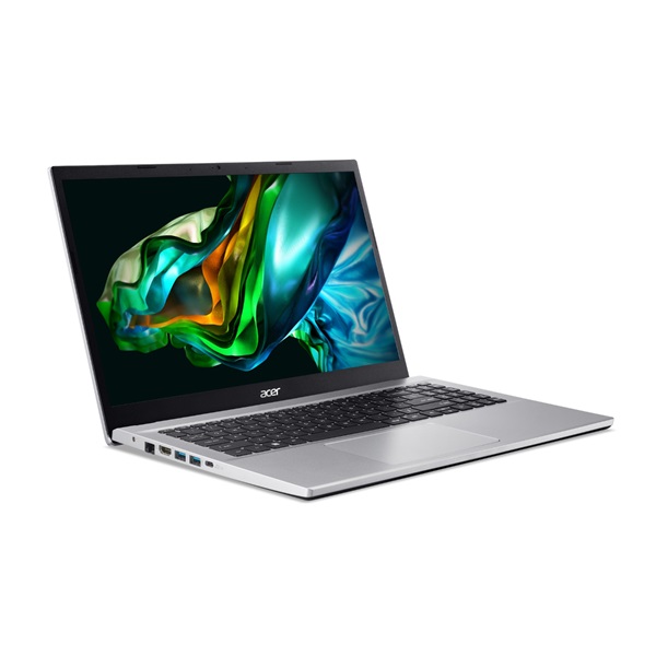 ACER Aspire A315-44P-R4NG, 15.6" FHD, AMD Ryzen 7 5700U, 8GB, 512GB SSD, UMA, DOS, ezüst (NX.KSJEU.009)