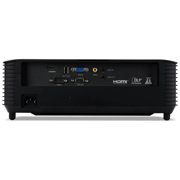 ACER DLP Projektor X139, WXGA (1280x800), 16:10, 5200Lm, 20000/1, HDMI, VGA, fekete (MR.JX611.00Z)