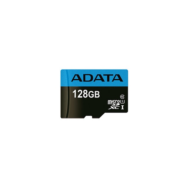 ADATA Memóriakártya MicroSDXC 128GB + Adapter UHS-I CL10 (100/25) (AUSDX128GUICL10A1-RA1)