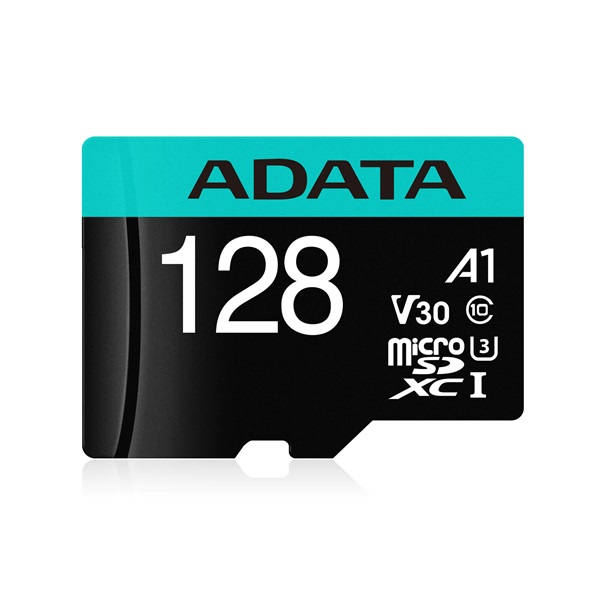 ADATA Memóriakártya MicroSDXC 128GB + Adapter UHS-I V30S (100/85) (AUSDX128GUI3V30SA2-RA1)