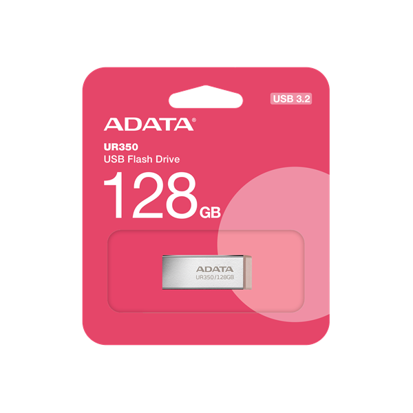 ADATA Pendrive 128GB, UR350 USB 3.2, fémházas, barna (UR350-128G-RSR/BG)