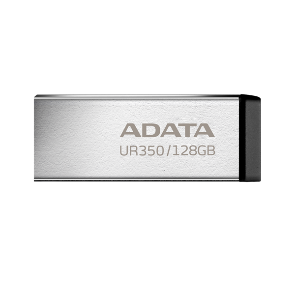 ADATA Pendrive 128GB, UR350 USB 3.2, fémházas, fekete (UR350-128G-RSR/BK)