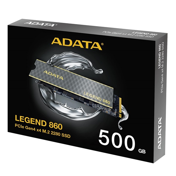 ADATA SSD M.2 2280 NVMe Gen4x4 500GB LEGEND 860 (SLEG-860-500GCS)