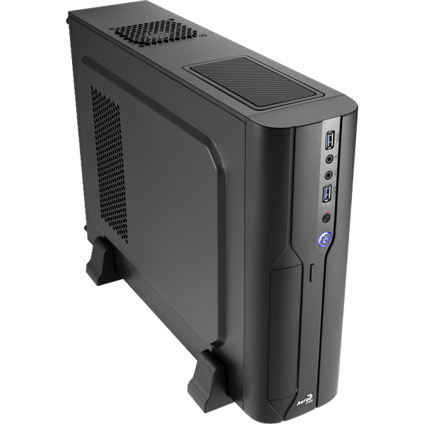 AEROCOOL Ház CS-101 mATX, Tápegység Nélkül, fekete (CAAC221)
