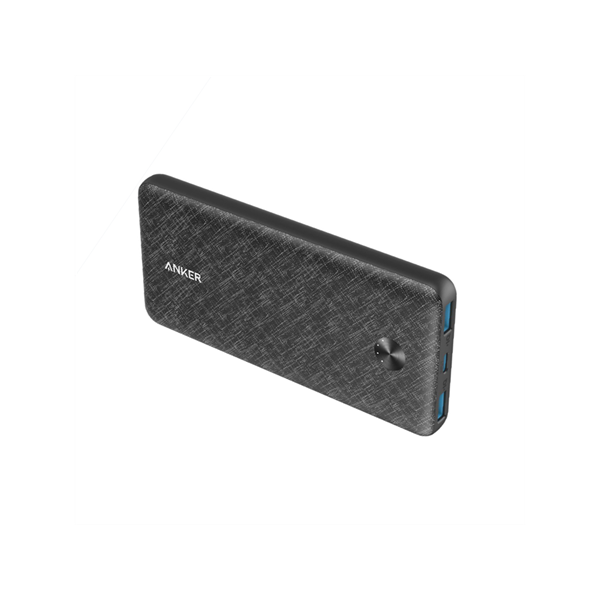 ANKER Powerbank PowerCore III Sense 10000mAh, 18W, USB-C, 2xUSB-A, fekete - A1248G11 (A1248G11)