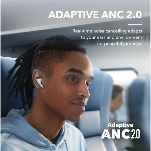 ANKER Vezeték Nélküli Fülhallgató, Soundcore Liberty 4 NC, fehér - A3947G21 (A3947G21)