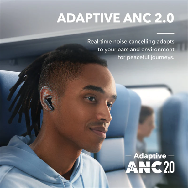 ANKER Vezeték Nélküli Fülhallgató, Soundcore Liberty 4 NC, fekete - A3947G11 (A3947G11)
