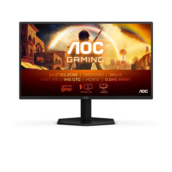 AOC Gaming 180Hz IPS monitor 24,5" 25G42E, 1920x1080, 16:9, 300cd/m2, 1ms, HDMI/DisplayPort (25G42E)
