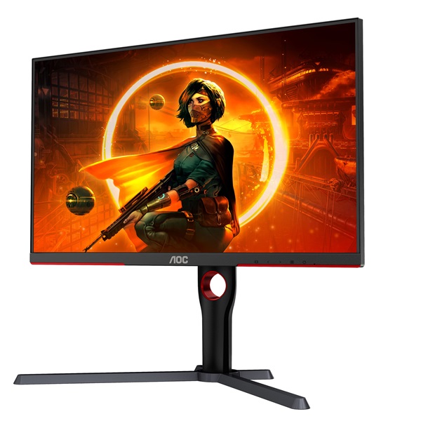 AOC Gaming 180Hz monitor 27" Q27G3XMN/BK, 2560x1440 16:9, 1.000cd/m2, 1ms, 2xHDMI/DisplayPort, áll. mag.,pivot, HDR1000 (Q27G3XMN/BK)