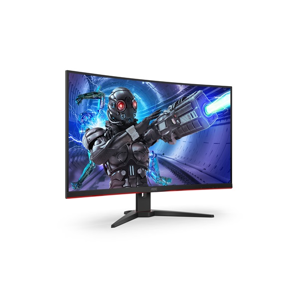 AOC Ívelt Gaming 240Hz VA monitor 31.5" C32G2ZE/BK, 1920x1080, 16:9, 300cd/m2, 1ms, 2xHDMI/DisplayPort (C32G2ZE/BK)