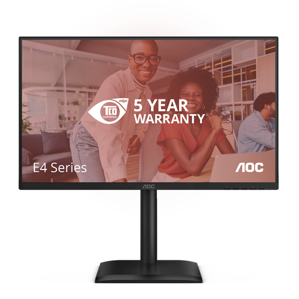 AOC IPS 120Hz FHD monitor 23.8" 24E4CV, 1920x1080, 16:9, 4ms, 300cd/m2, DisplayPort/HDMI/4xUSB-A, pivot, hangszóró (24E4CV)