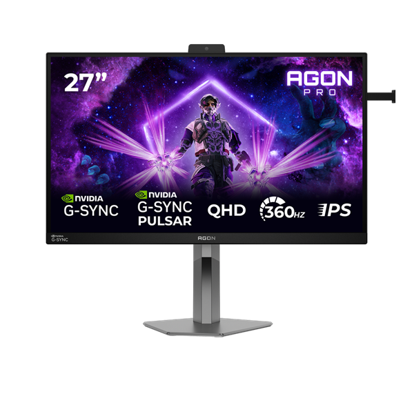 AOC IPS 360Hz Gaming monitor 27" AG276QSG2, 2560x1440, 16:9, 450cd/m2, 1ms, DP/3xHDMI/3xUSB-A/USB-B, hangszóró (AG276QSG2)