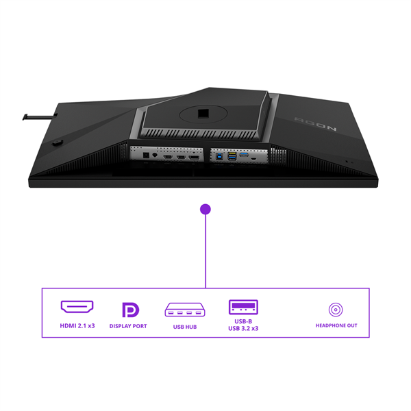 AOC IPS 360Hz Gaming monitor 27" AG276QSG2, 2560x1440, 16:9, 450cd/m2, 1ms, DP/3xHDMI/3xUSB-A/USB-B, hangszóró (AG276QSG2)