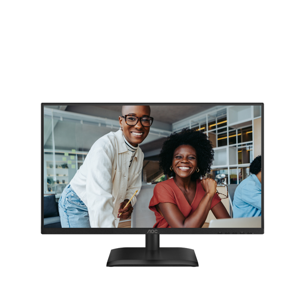 AOC IPS monitor 23,8" 24E4U 1920x1080,16:9, 300cd/m2, 4ms, VGA/HDMI/DisplayPort/4xUSB, hangszóró, 120 Hz, áll.mag.,pivot (24E4U)