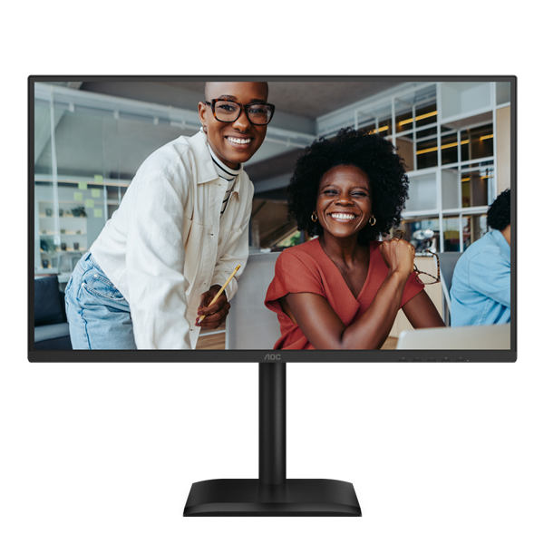 AOC IPS monitor 27" Q27E4U 2560x1440, 16:9, 350cd/m2, 4ms, HDMI/DisplayPort/4xUSB, hangszóró, 120 Hz, áll.mag., pivot (Q27E4U)