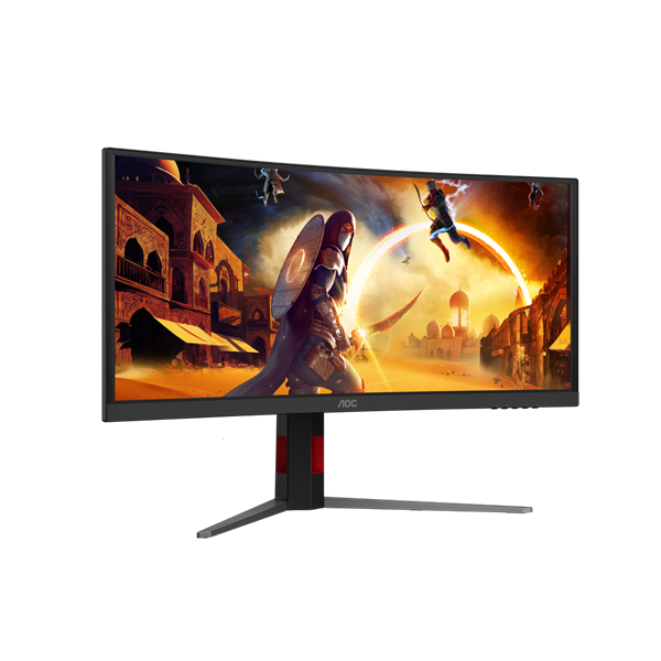 AOC Ívelt Gaming 180Hz VA monitor 34" CU34G4CA, 3440x1440, 21:9, 450cd/m2, 1ms, 2xHDMI/DisplayPort/2xUSB, hangszóró (CU34G4CA)