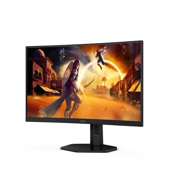 AOC Ívelt Gaming 280Hz monitor 27" C27G4ZXU, 1920x1080, 16:9, 300cd/m2, 0,3ms, HDMIx2/DisplayPort/USBx4 (C27G4ZXU)
