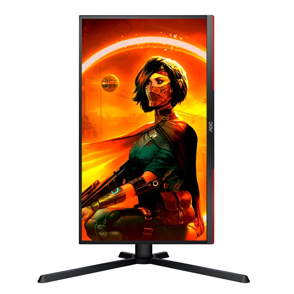 AOC Gaming 240Hz monitor 24.5" 25G3ZM/BK, 1920x1080, 16:9, 300cd/m2, 1ms, 2xHDMI/DisplayPort, áll. mag, pivot (25G3ZM/BK)