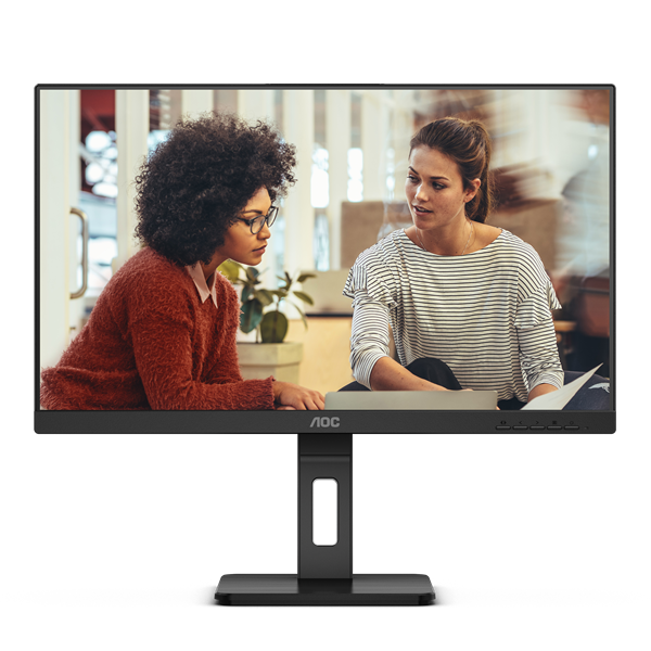 AOC IPS monitor 27" 27E3QAF, 1920x1080, 16:9, 300cd/m2, 4ms, HDMI/DisplayPort/VGA, Pivot, hangszóró (27E3QAF)