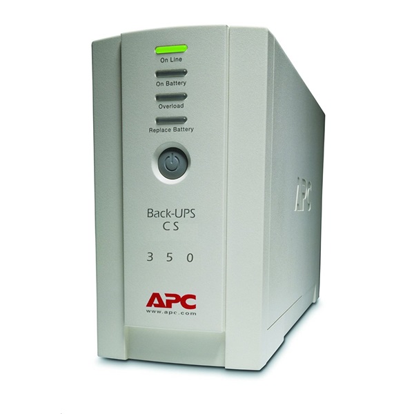 APC Back-UPS BK350EI (CS) (3+1 IEC13) 350VA (210 W) 230V Power-Saving OFFLINE szünetmentes tápegység, torony - USB inter (BK350EI)