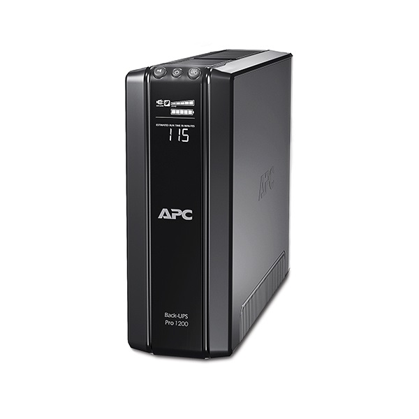 APC Back-UPS BR1200G-GR, (3+3 Schuko) 1200VA (720 W) 230, LCD, LINE-INTERACTIVE szünetmentes tápegység, torony (BR1200G-GR)