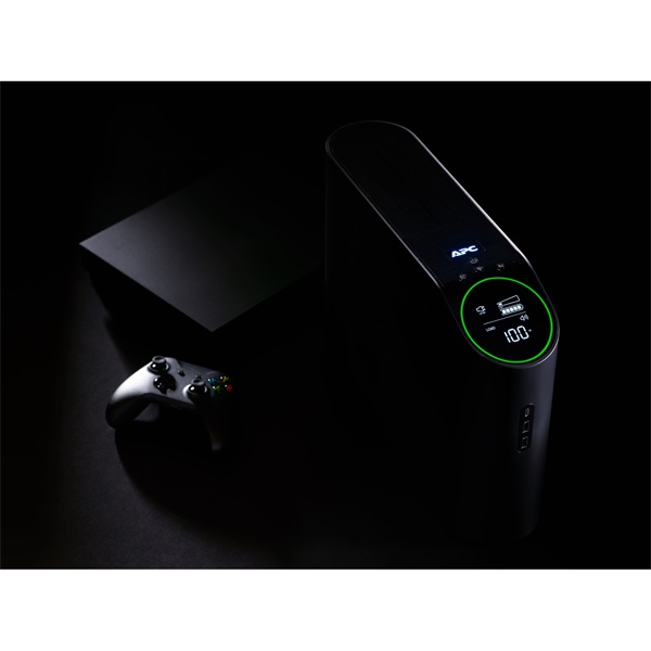 APC Back-UPS Pro Gaming, BGM2200 UPS, 2200VA/1320W, 4xSchuko 2xC13, LINE-INTERACTIVE szünetmentes,színuszos, AVR, RGB (BGM2200B-GR)