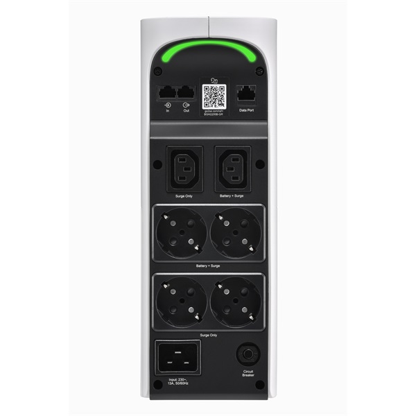 APC Back-UPS Pro Gaming, BGM2200 UPS, 2200VA/1320W, 4xSchuko 2xC13, LINE-INTERACTIVE szünetmentes,színuszos, AVR, RGB (BGM2200B-GR)