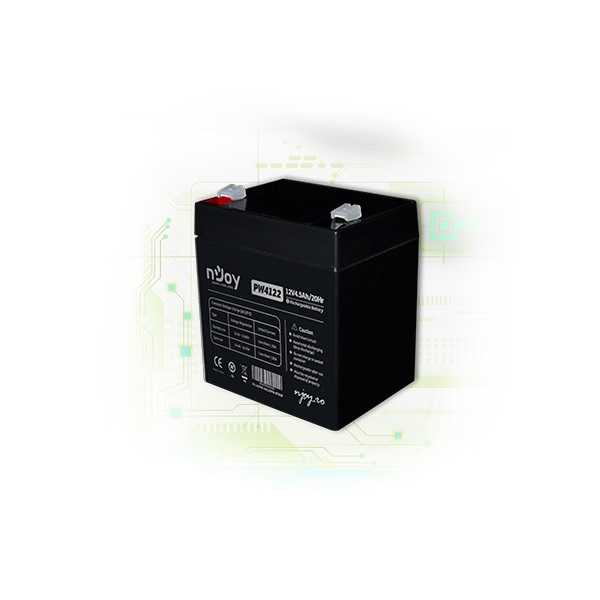 APC (NJOY) Akkumulátor 12V/4.5Ah zárt, T1, gondozásmentes AGM (BTVACDUEATE1FCN01B)
