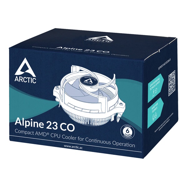 ARCTIC COOLING CPU hűtő Alpine 23 CO AM4 (ACALP00036A)