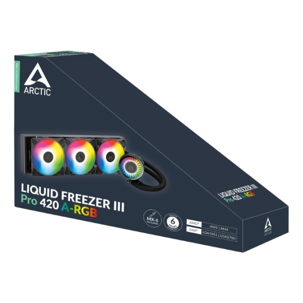 ARCTIC COOLING CPU hűtő Liquid Freezer III Pro 420 A-RGB (vízhűtés), Univerzális Fekete (ACFRE00185A)