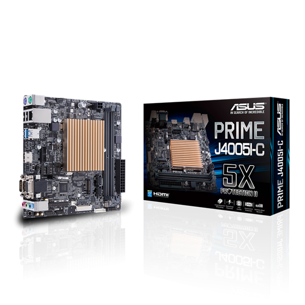 ASUS Alaplap S1090 PRIME J4005I-C + Dual-Core Celeron J4005 (2,7GHz), mini-ITX (PRIME J4005I-C)