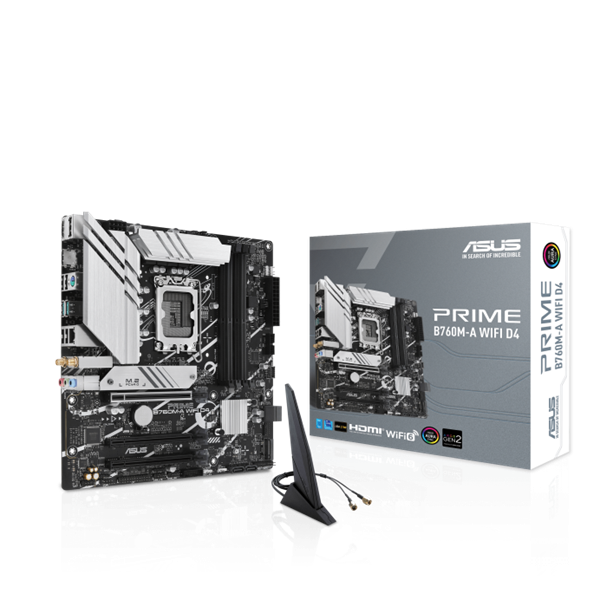 ASUS Alaplap S1700 PRIME B760M-A WIFI D4 INTEL B760, mATX (PRIME B760M-A WIFI D4)