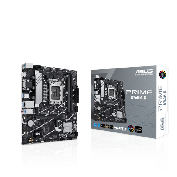 ASUS Alaplap S1700 PRIME B760M-K INTEL B760, mATX (PRIME B760M-K)