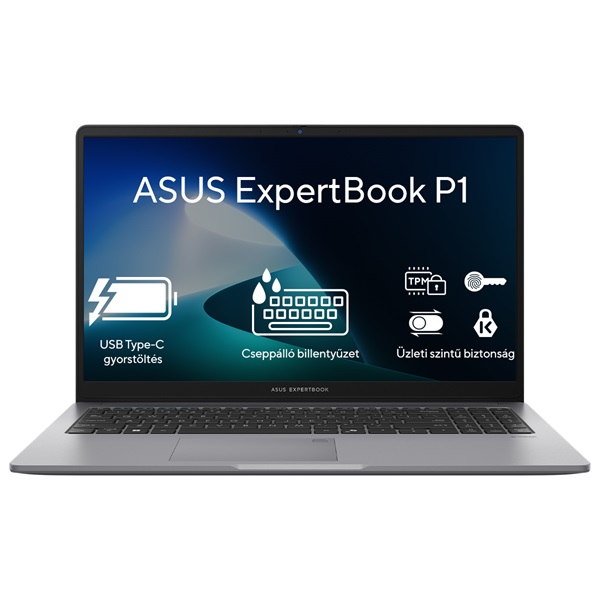 ASUS COM NB Expertbook P1403CVA-S62293 14" FHD, i3-1315U, 8GB, 512GB M.2, INT, NOOS, Szürke, Backlit (P1403CVA-S62293)