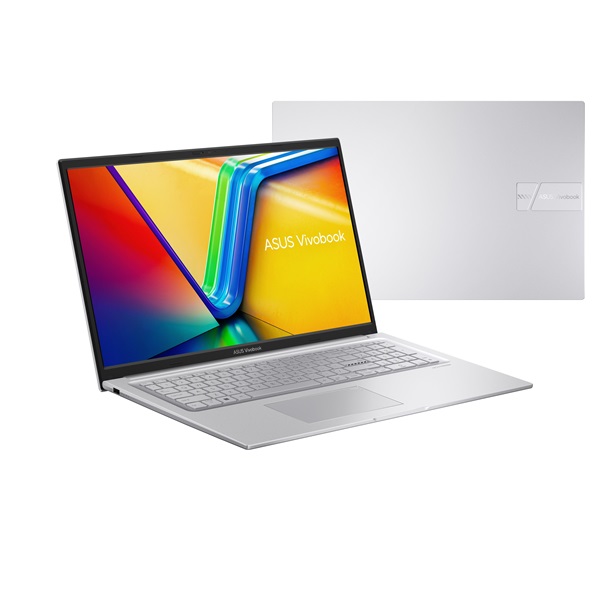 ASUS CONS NB Vivobook X1704VA-AU394WS 17.3" FHD, Intel i5-U15, 16GB, 512GB M,2, INT, WIN11H, Ezüst (X1704VA-AU394WS)