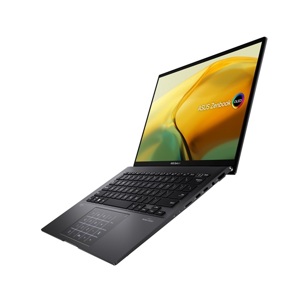 ASUS CONS NB ZenBook UM3402YA-KM146, 14" 2,8K OLED GL, Ryzen7 5825U, 16GB, 512GB M.2, INT, NOOS, Fekete (UM3402YA-KM146)