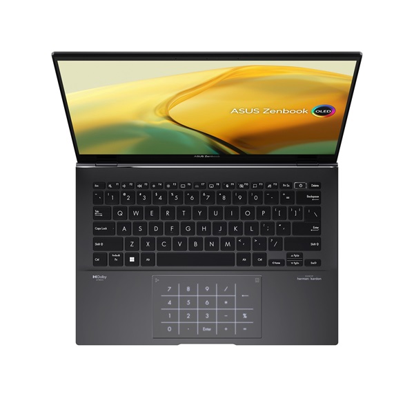ASUS CONS NB ZenBook UM3402YA-KM226 14" 2,8K OLED GL, Ryzen5 5625U, 16GB, 512GB M.2, INT, NOOS, Fekete (UM3402YA-KM226)