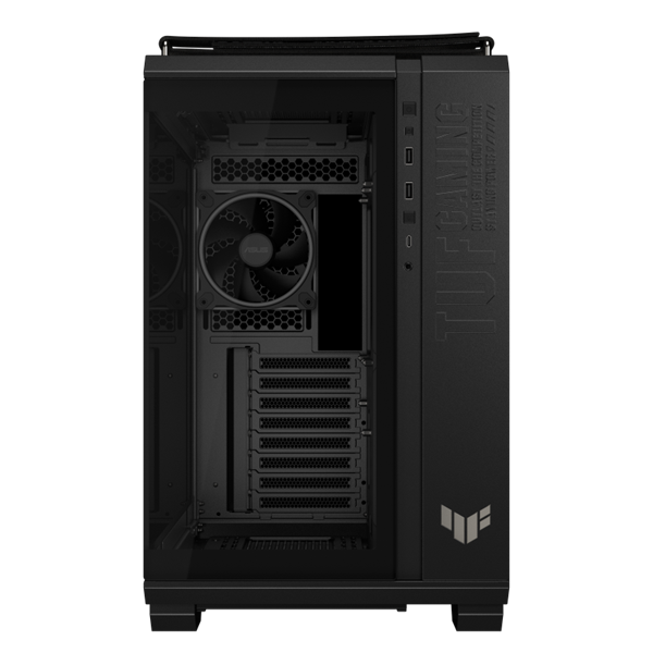 ASUS Ház TUF Gaming GT502, Tápegység nélkül, Fekete, Üvegfalú (GT502 PANO/ARGB FANS/BLK/TG)