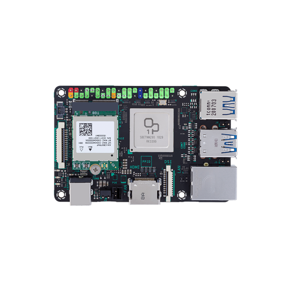 ASUS Tinker Board 2S PC, Arm Cortex A72, 4GB, 16GB eMMC, HDMI, WIFI, USB 3.2/Type-C - Tápegység nélkül (TINKER BOARD 2S/4G/16G)