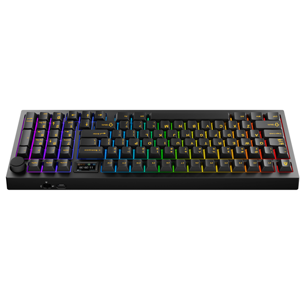 AVAX Vezetékes/Vezeték Nélküli Billentyűzet GM03 PRO USB, Fekete, Mechanikus, Brown Switch, HUN (AVAX_GM03B_PRO)