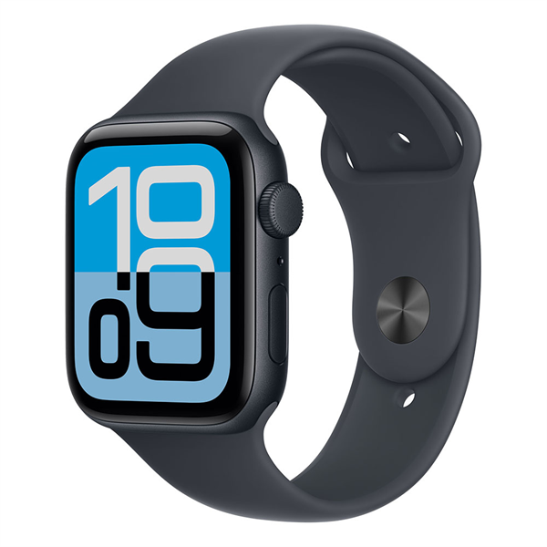 Apple Watch SE 3 GPS 44mm Midnight Aluminium Case with Midnight Sport Band - M/L (MEHQ4MP/A)