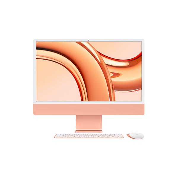 Apple iMac 24" Retina, 4.5K : CTO M3 8C CPU/10C GPU, 8GB/256GB - Narancs (Z19R000E7)