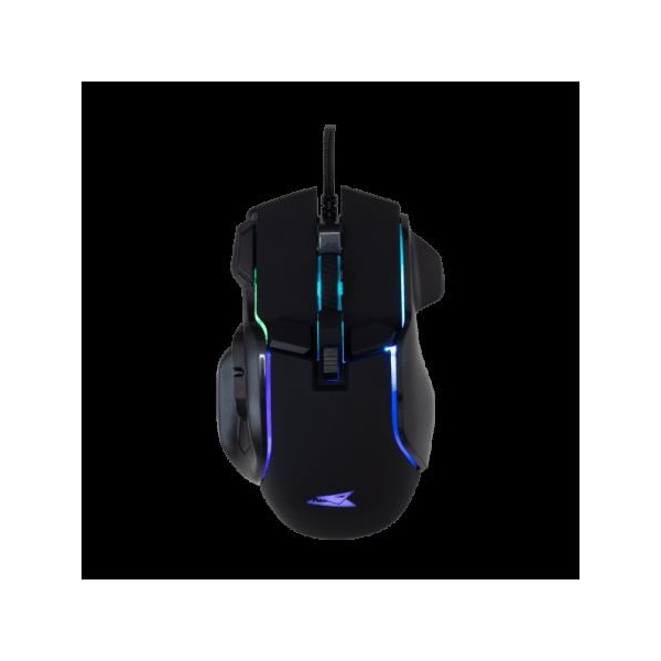 BARACUDA BGM-071B PIRANHA-B fe/ 7200 dpi 7D gamer egér, RGB (BC BGM-071B)