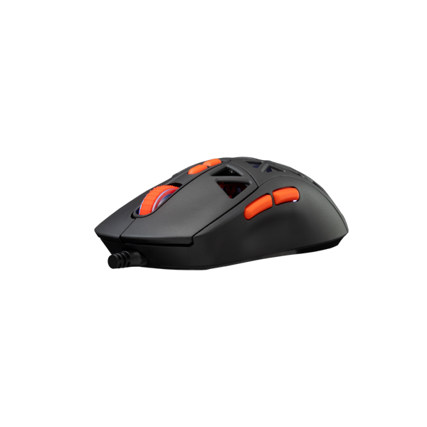 BARACUDA BGM-091B SEAL-B vezetékes gamer egér, 12800 dpi, fekete (BC BGM-091B)