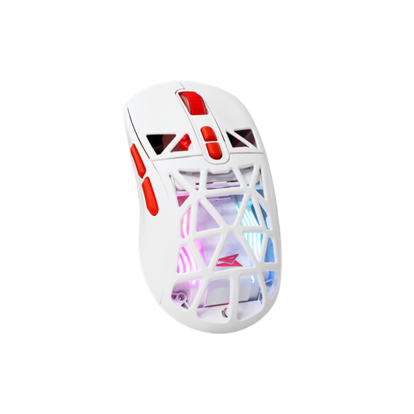 BARACUDA BGM-091W SEAL-W vezetékes gamer egér, 12800 dpi, fehér (BC BGM-092W)