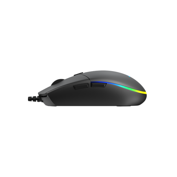 BARACUDA BGM-111B CRAB-B vezetékes gamer egér, 3600dpi, fekete (BC BGM-111B)