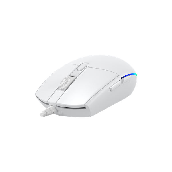 BARACUDA BGM-112W CRAB-W vezetékes gamer egér, 3600dpi, fehér (BC BGM-112W)