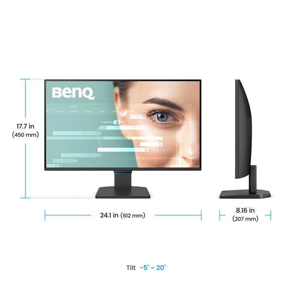 BENQ IPS FHD 144Hz Monitor 27" GW2790C Eye-care, 1920x100, 300cd/m2, 5ms, 16:9, 1xHDMI/1xDisplayPort/1xUSB-C, hangszóró (9H.LNPLB.QBE)